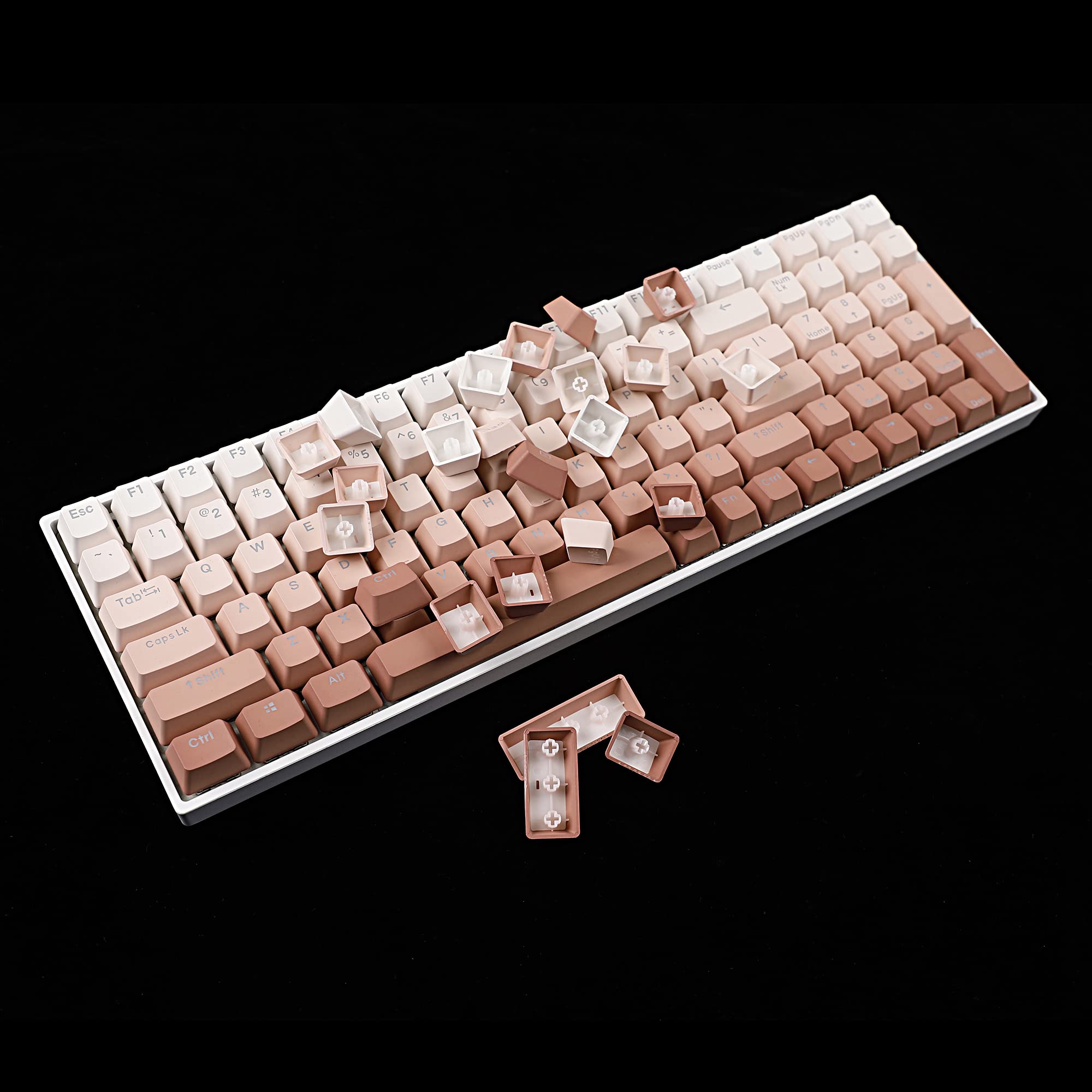 Amazon.com: YMDK 108 122 Double Shot Backlit Blush Keycaps